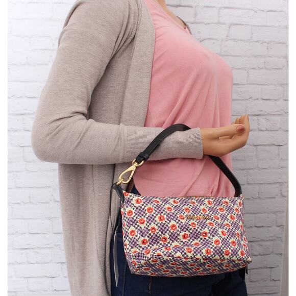 Miu Miu Spirit Tessuto Multicolor Nylon Mini Handbag Satchel Purse Handbag A4984 - Picture 3 of 12